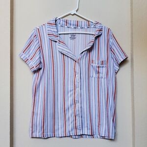Born Sleep Button Front Top.  Size Medium